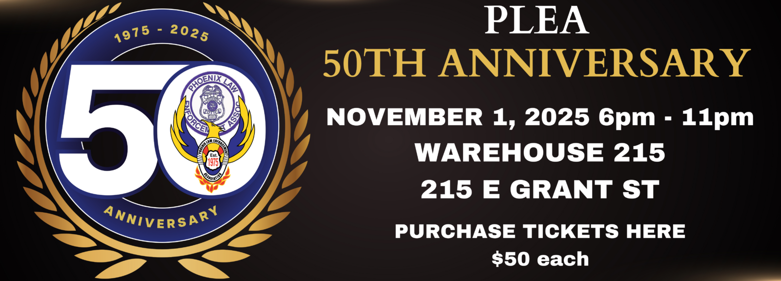 PLEA Banner_50th Anniversary